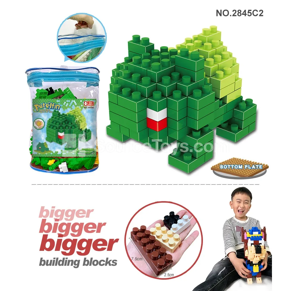Large-Particle Building Block Set with Baseplate, 131 Pieces (2845C2)