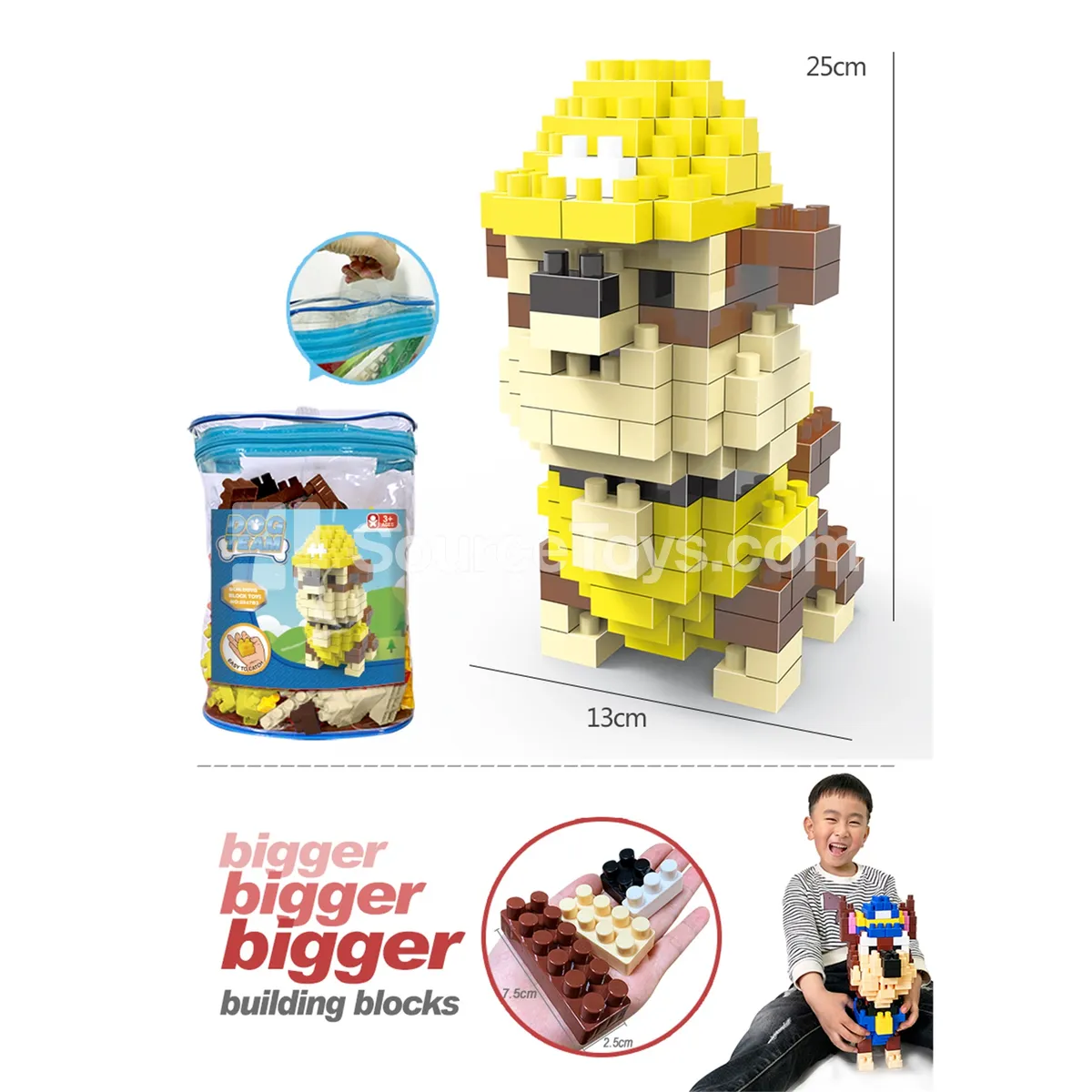 Large Building Blocks Set, 175 Pieces (2847C3)