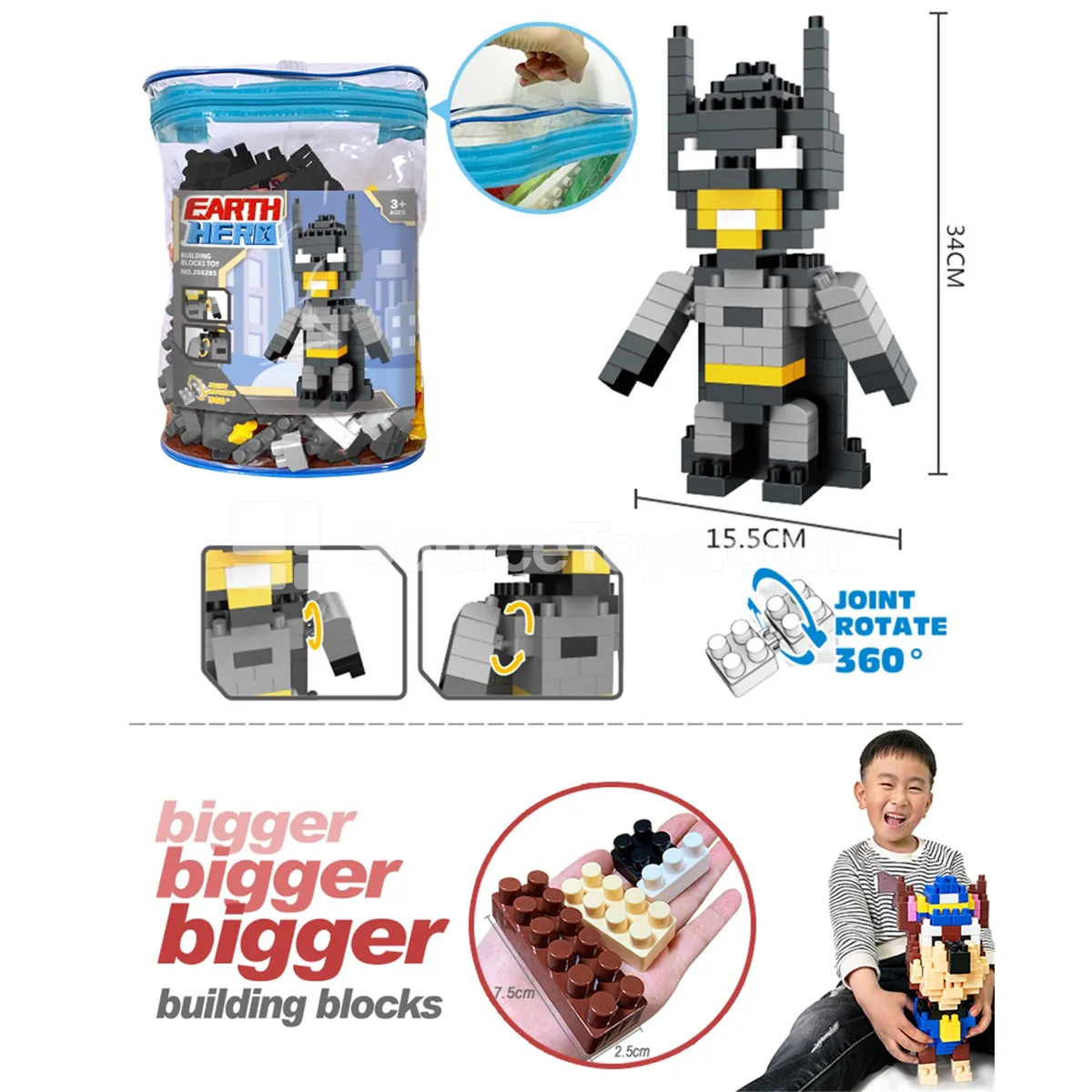 Batman Building Blocks Set, 140 Pieces (2882C5)