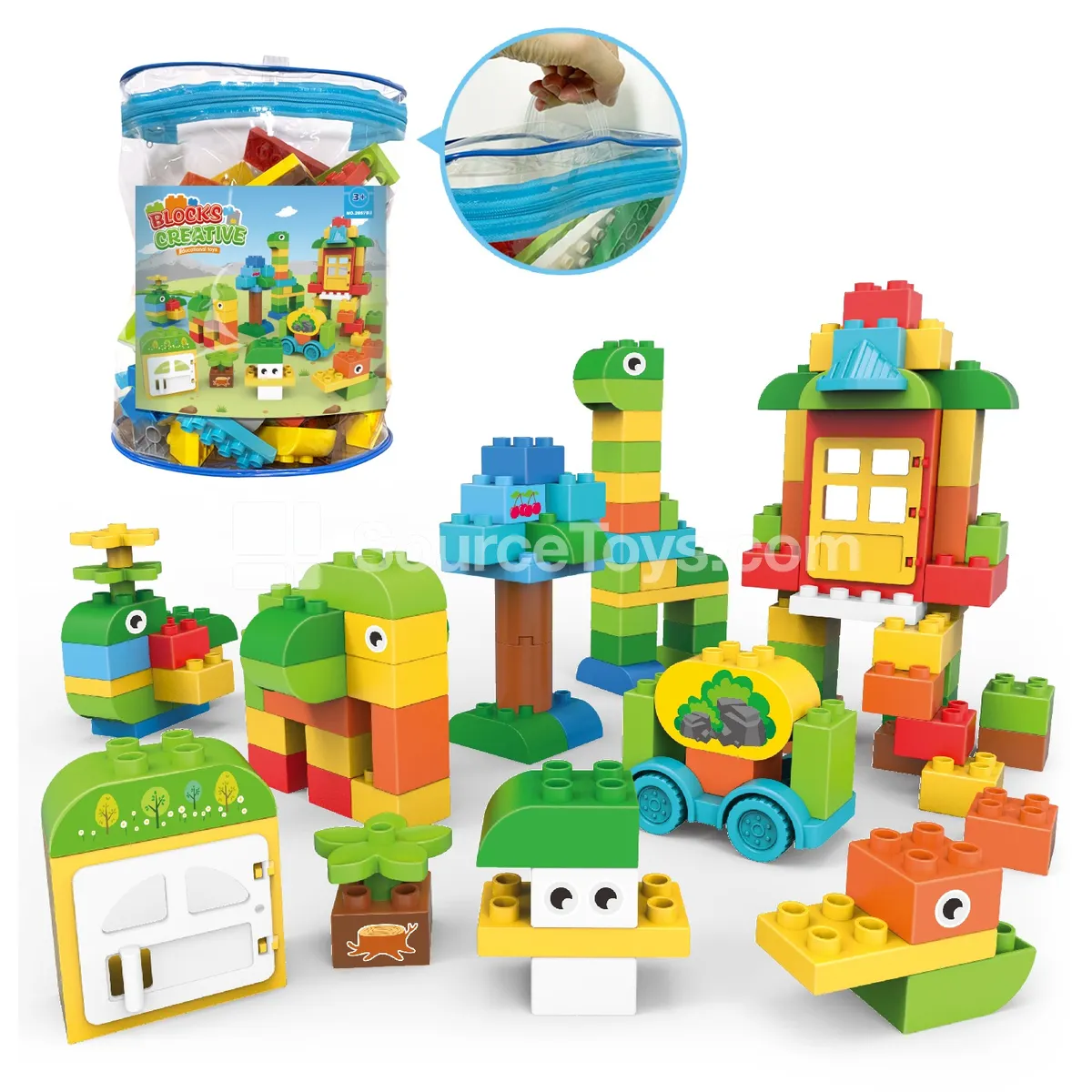 Large Building Blocks Set, 66 Pieces (2857C2)