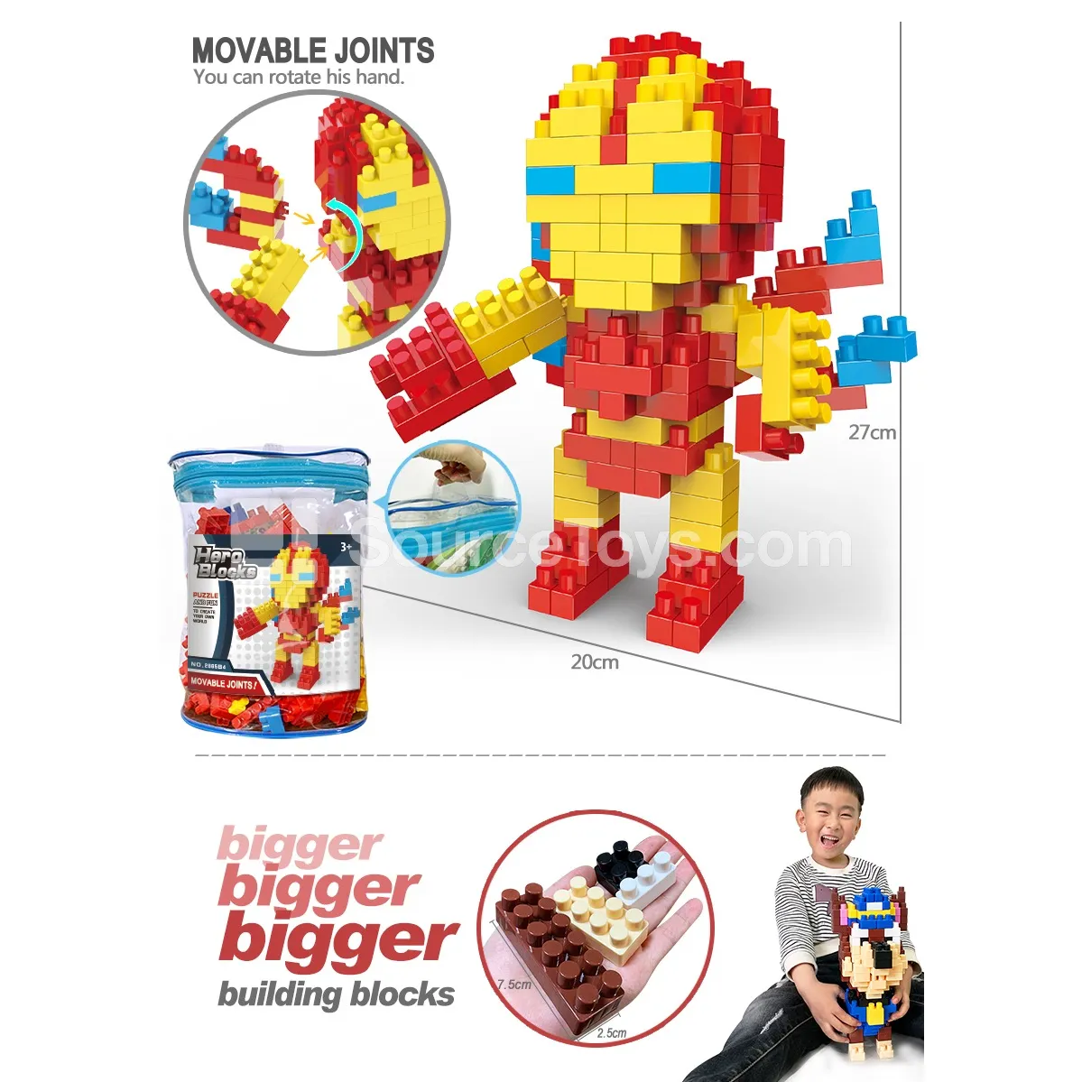 Iron Man Building Block Set, 181 Pieces (2865C4)
