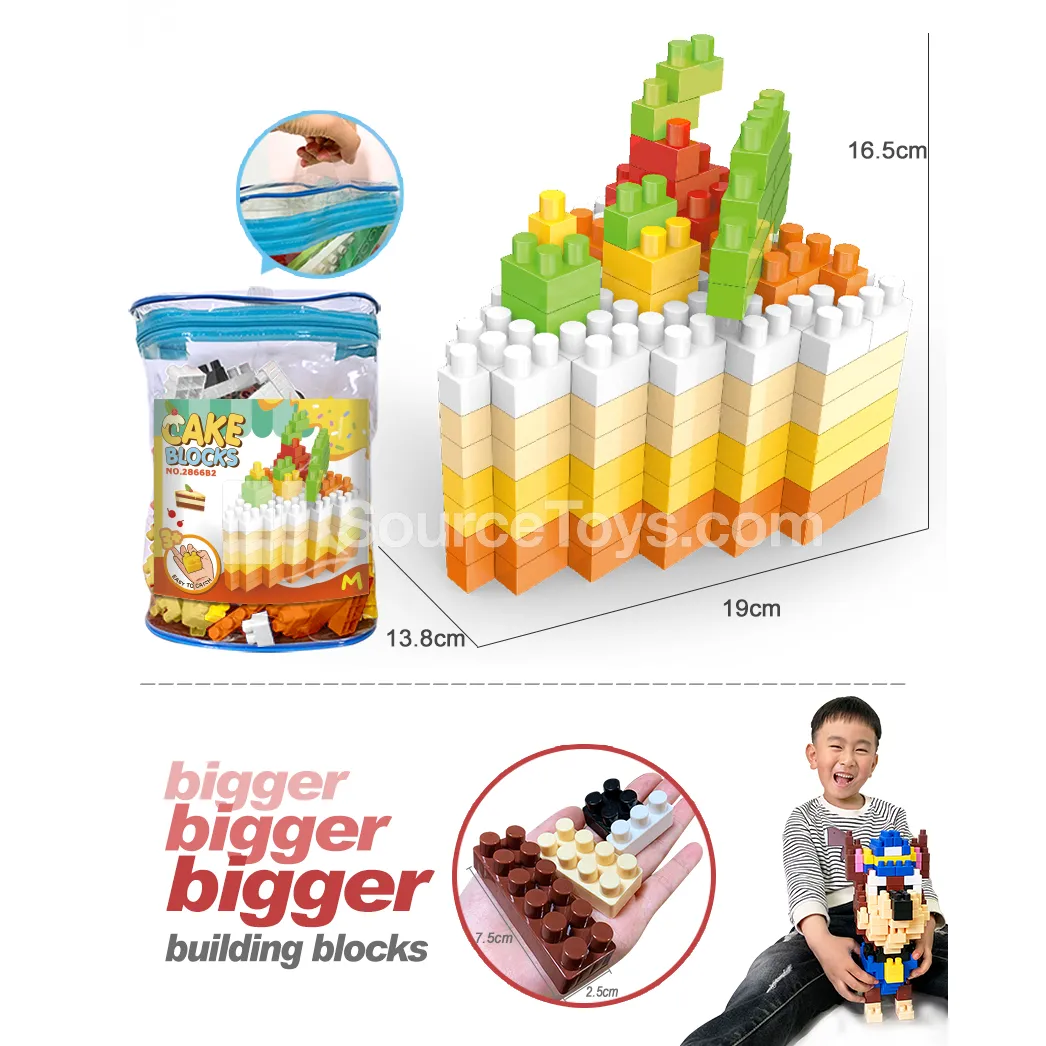 Cake Building Blocks Set, 143 Pieces (2866C2)