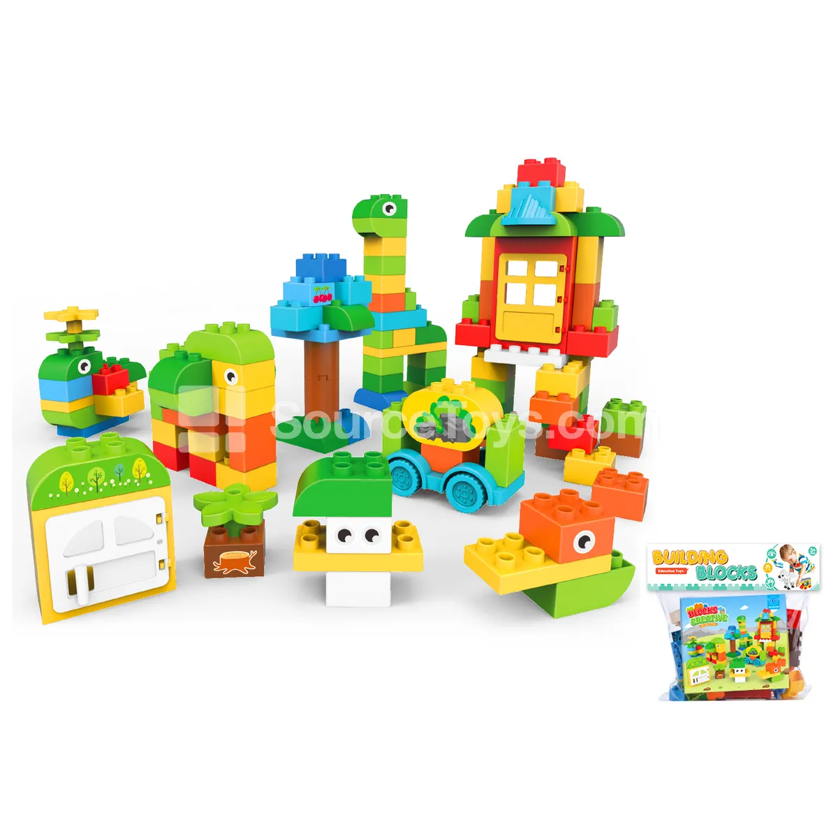 Large Building Blocks Set, 66 Pieces (2857B2) Large Building Blocks Set, 66 Pieces (2857B2)