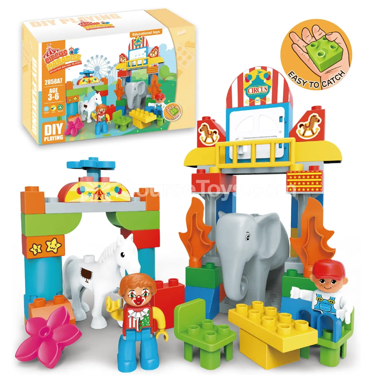 Circus-Themed Building Block Set (2858A7) Circus-Themed Building Block Set (2858A7)
