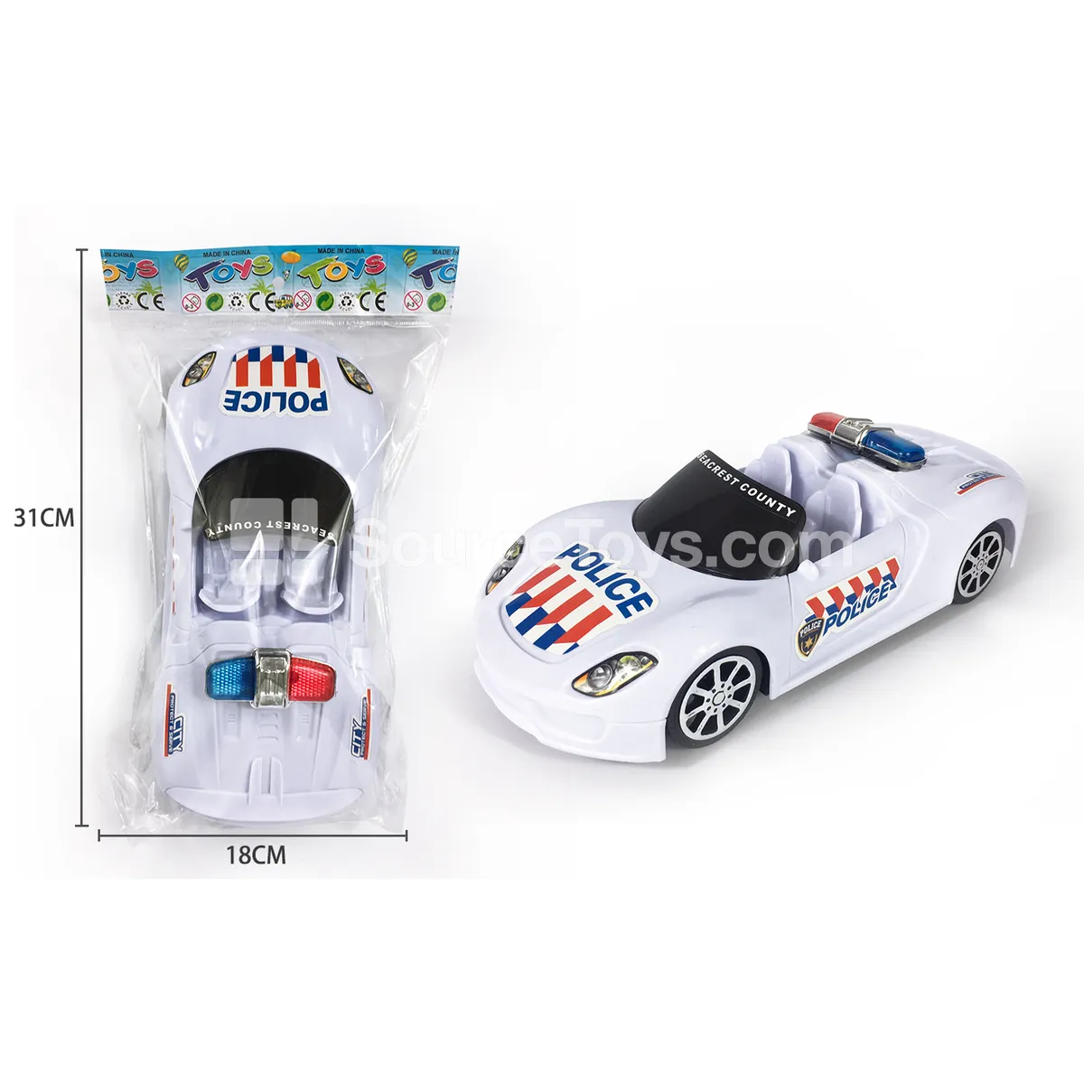Friction-Powered Police Car (3139A) Friction-Powered Police Car (3139A)