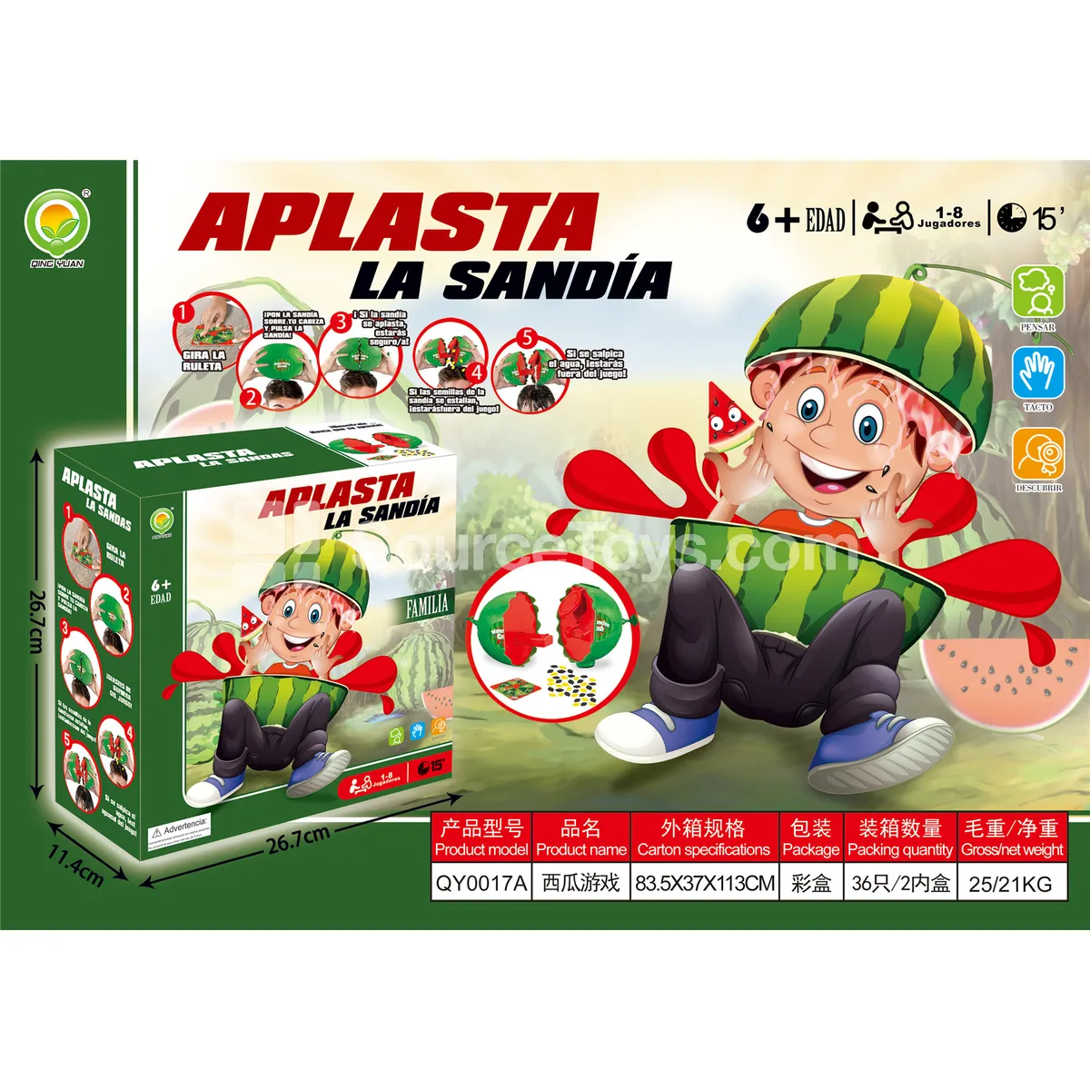 Watermelon Prank Tabletop Game (QY0017A) Watermelon Prank Tabletop Game (QY0017A)