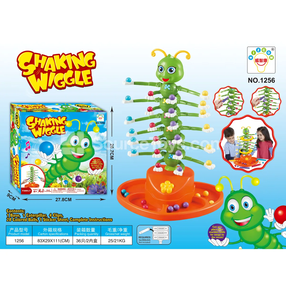 Electric Wiggling Worm Tabletop Game (1256)