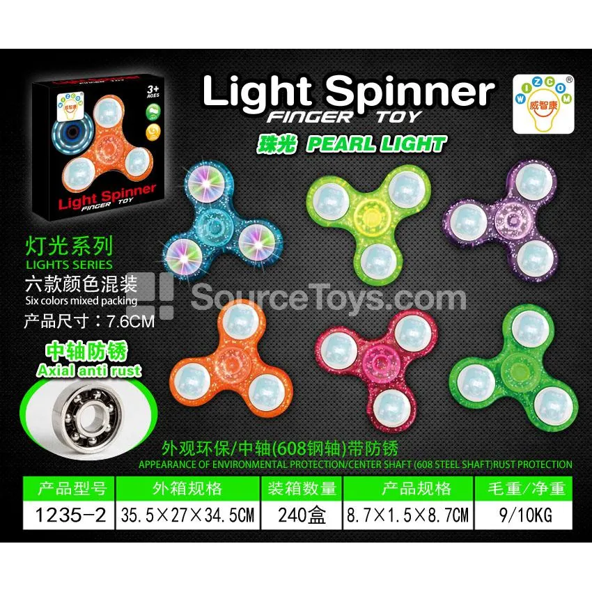 Three-Blade Light-Up Fidget Spinner (1235-2)