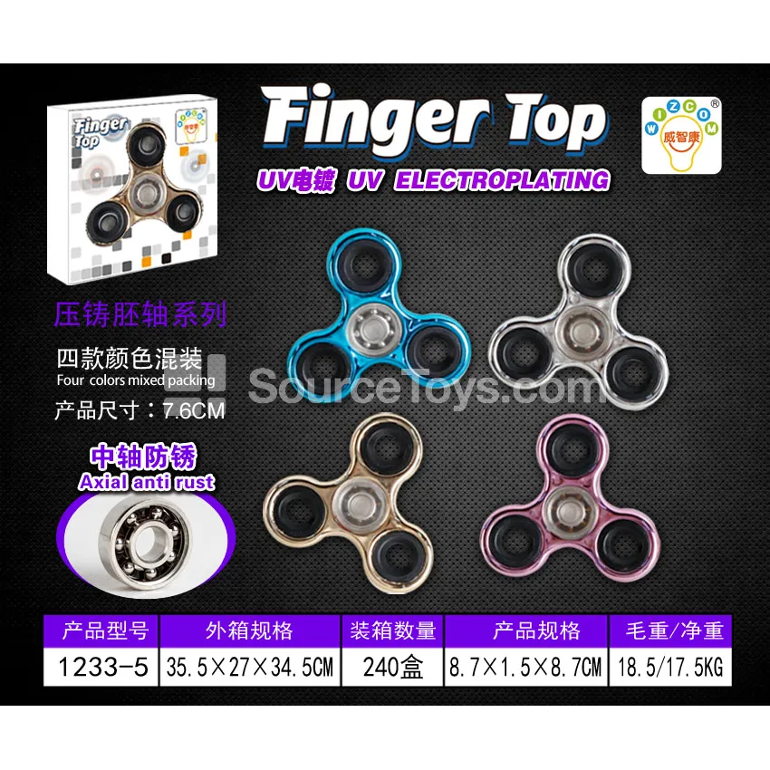 Spray-Finished Fidget Spinner (1233-5)