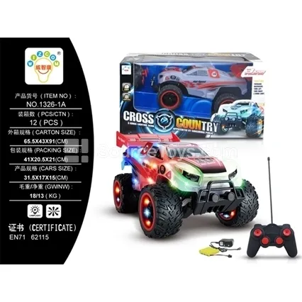 Off-Road Remote Control Car, Red (1326-1A)