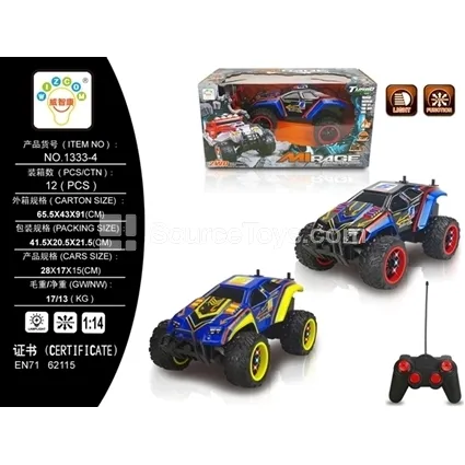 Off-Road Toy Vehicle with Light-Up Wheels, Blue and Black (1333-4) Off-Road Toy Vehicle with Light-Up Wheels, Blue and Black (1333-4)