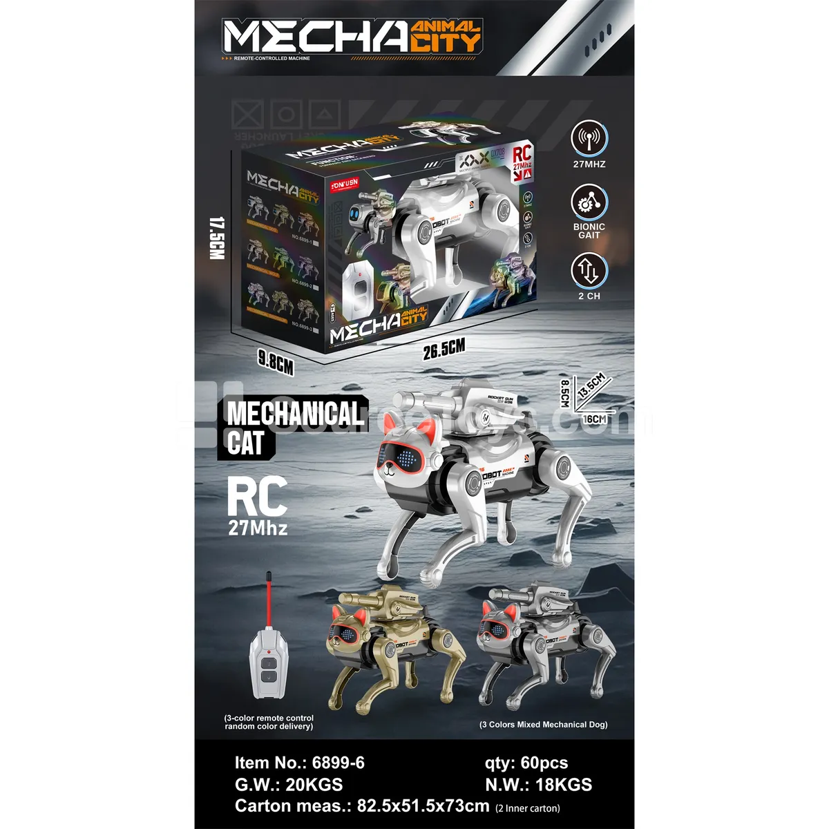 Remote Control Robot Cat (6899-6) Remote Control Robot Cat (6899-6)