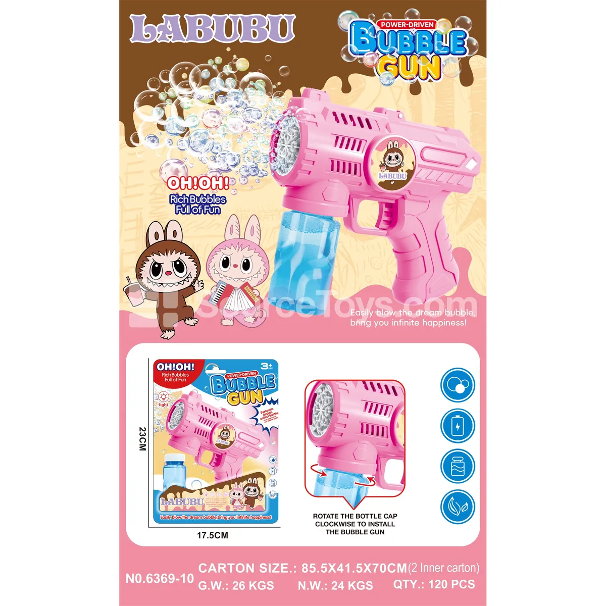8-Hole Space Bubble Gun (6369-10) 8-Hole Space Bubble Gun (6369-10)