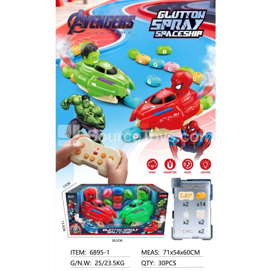 Light-Up Spray Remote Control Toy Set, 2-Pack (6895-1) Light-Up Spray Remote Control Toy Set, 2-Pack (6895-1)