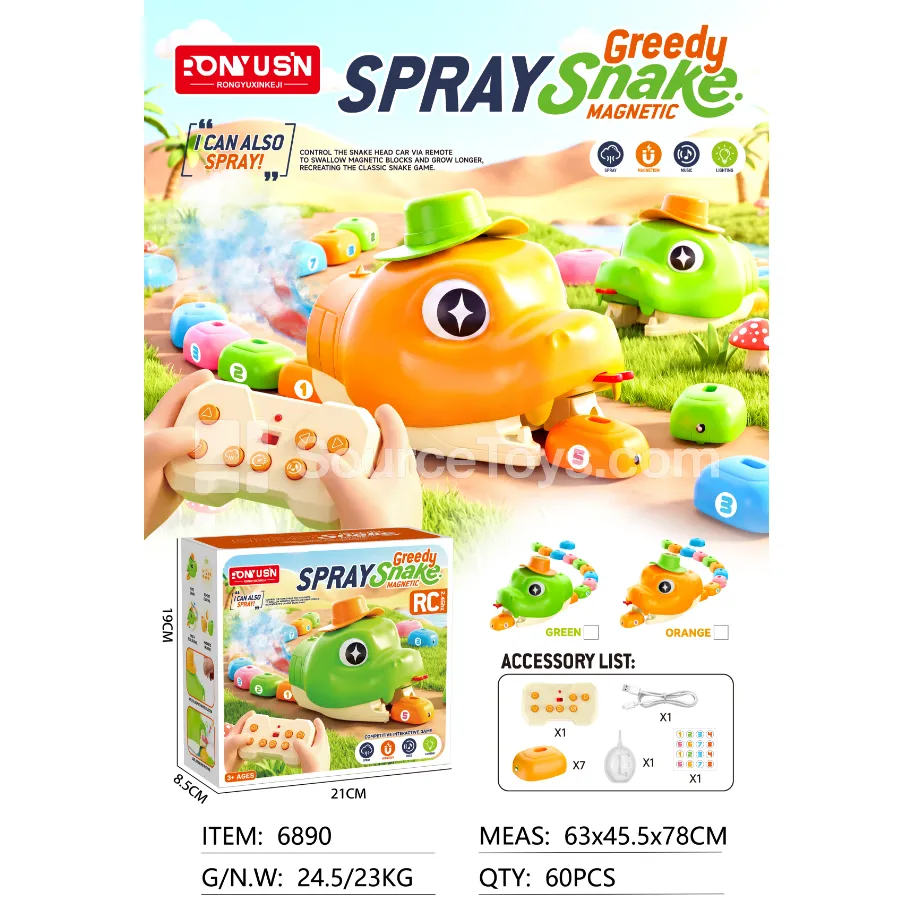 Light-Up Spraying Snake Toy with Remote Control (6890) Light-Up Spraying Snake Toy with Remote Control (6890)