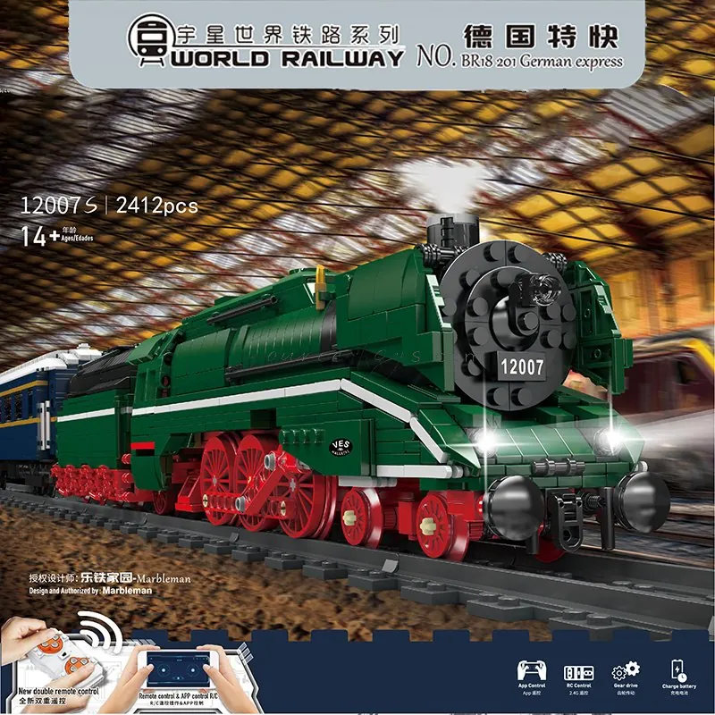 Railway Series German Express Train APP Control Building Blocks Railway Series German Express Train APP Control Building Blocks