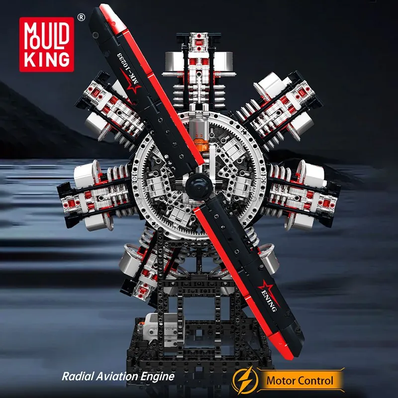 Yuxing Radial Aircraft Engine Building Block Set