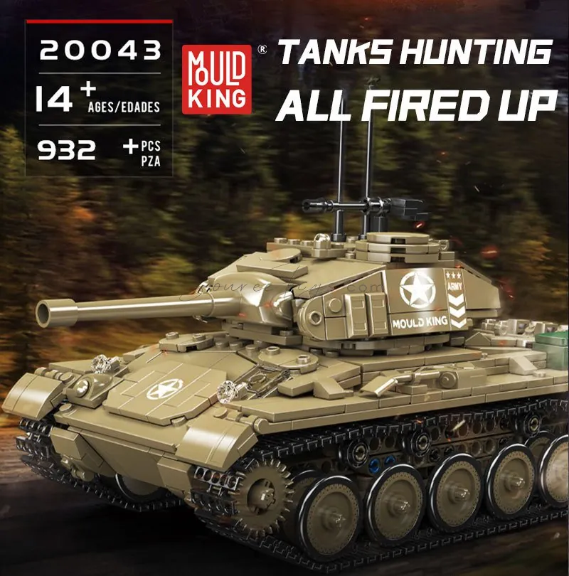 M24 Chaffee Tank APP Version Building Blocks Set 932/PCS M24 Chaffee Tank APP Version Building Blocks Set 932/PCS