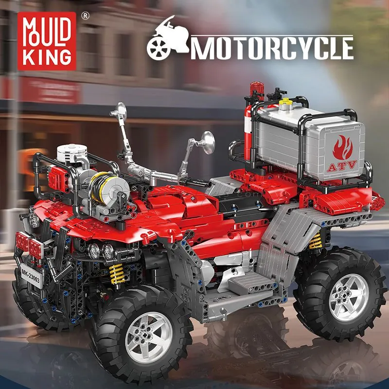 ATV Fire Motorcycle Building Blocks Set with APP Control ATV Fire Motorcycle Building Blocks Set with APP Control
