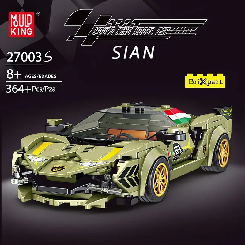 8-Slot Car Display Case Set (English Version) 364 Pieces