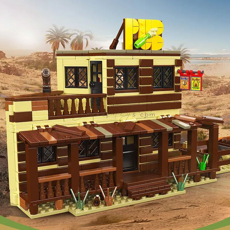 Wild West Saloon 800pcs Building Blocks