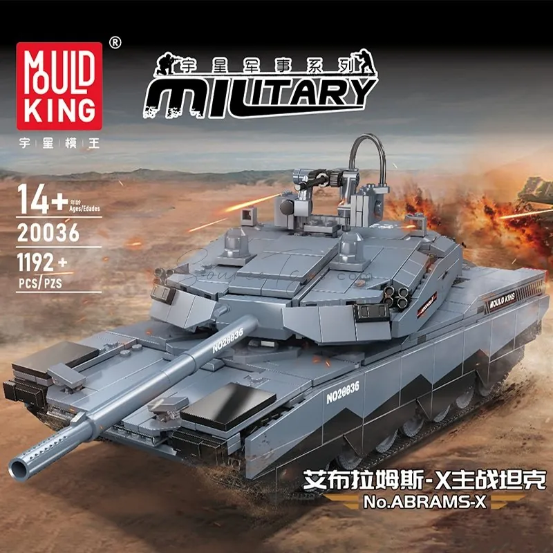 Military Series Abrams-X Main Battle Tank APP Version 1192/PCS Military Series Abrams-X Main Battle Tank APP Version 1192/PCS