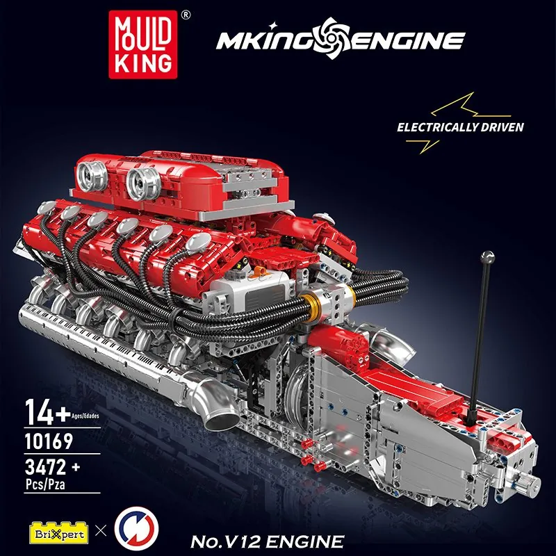 V12 Engine Building Block Set (Motorized) V12 Engine Building Block Set (Motorized)