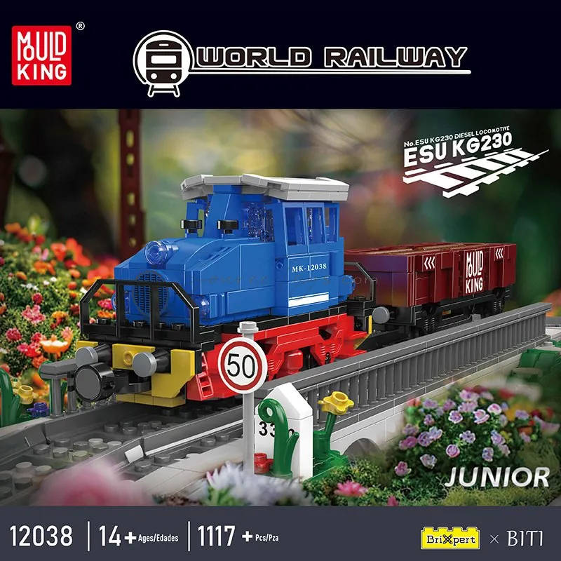 Electric Locomotive Building Blocks Set