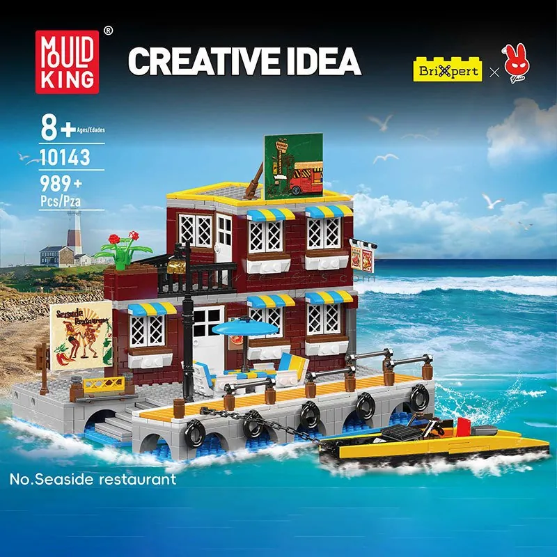 Seaside Restaurant Building Blocks 989 PCS