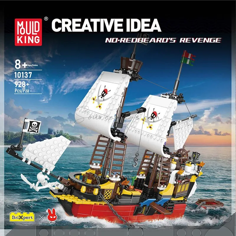 Red Beard's Revenge Ship Building Blocks 928 PCS Red Beard's Revenge Ship Building Blocks 928 PCS