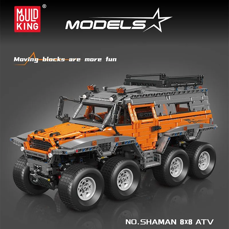 8x8 Off-Road Vehicle Building Blocks with APP Control 8x8 Off-Road Vehicle Building Blocks with APP Control