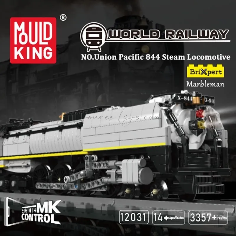 Union Pacific UP844 Steam Locomotive APP Edition Building Blocks Set Union Pacific UP844 Steam Locomotive APP Edition Building Blocks Set