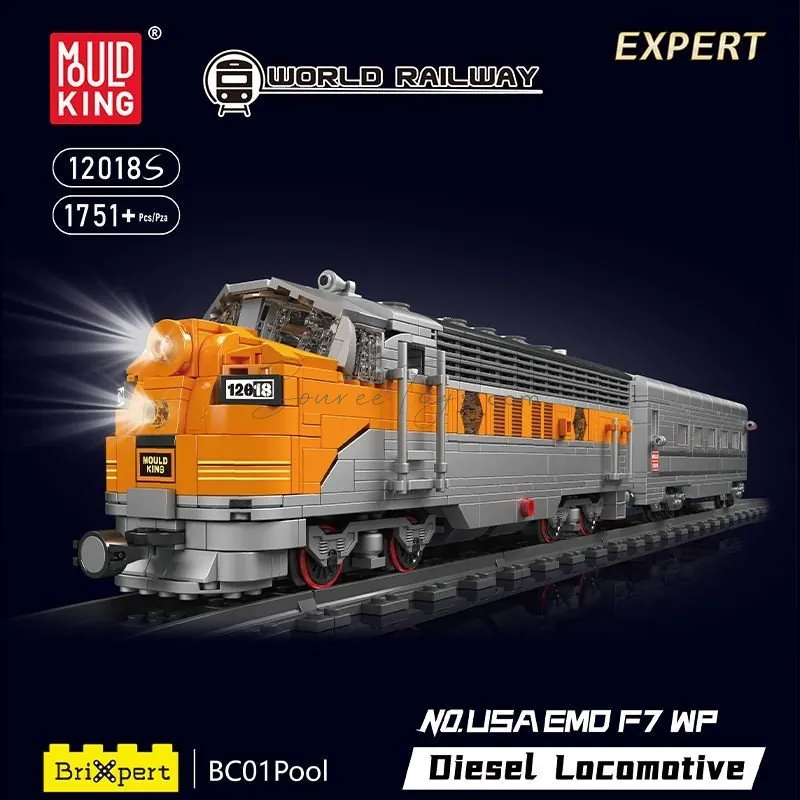 Diesel Locomotive Building Set 1751 PCS Diesel Locomotive Building Set 1751 PCS