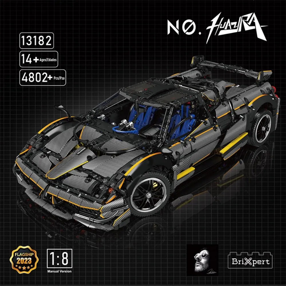 DIY Assembly Building Blocks 1:8 Sports Car  UK Version