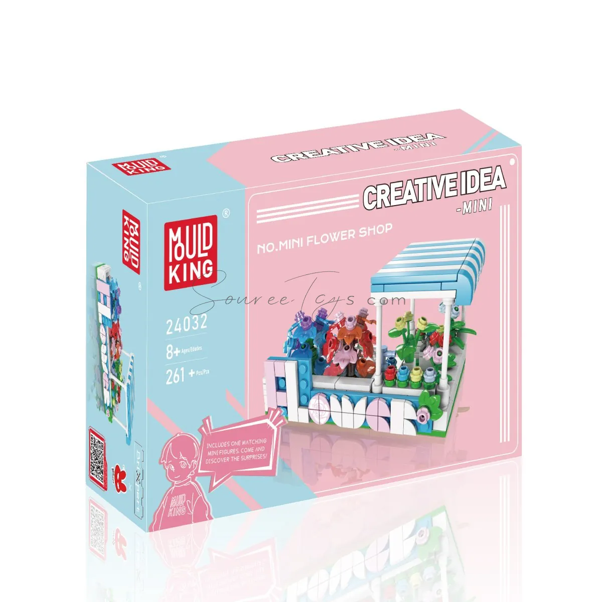 DIY Assembly Building Blocks Flower Shop