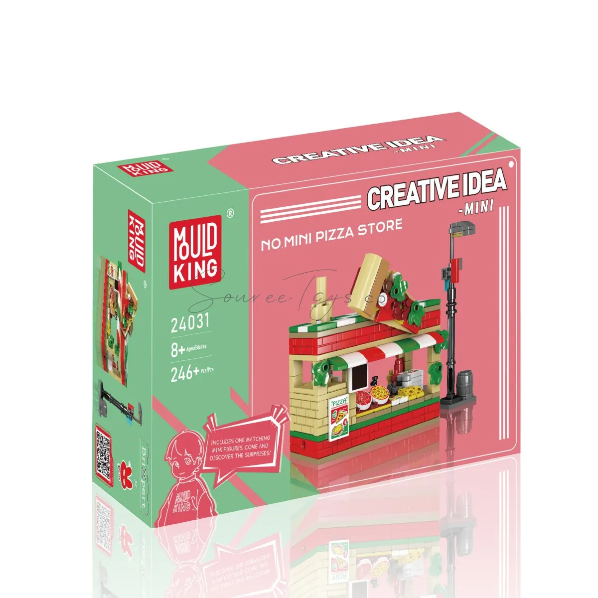 DIY Assembly Building Blocks Pizza Shop