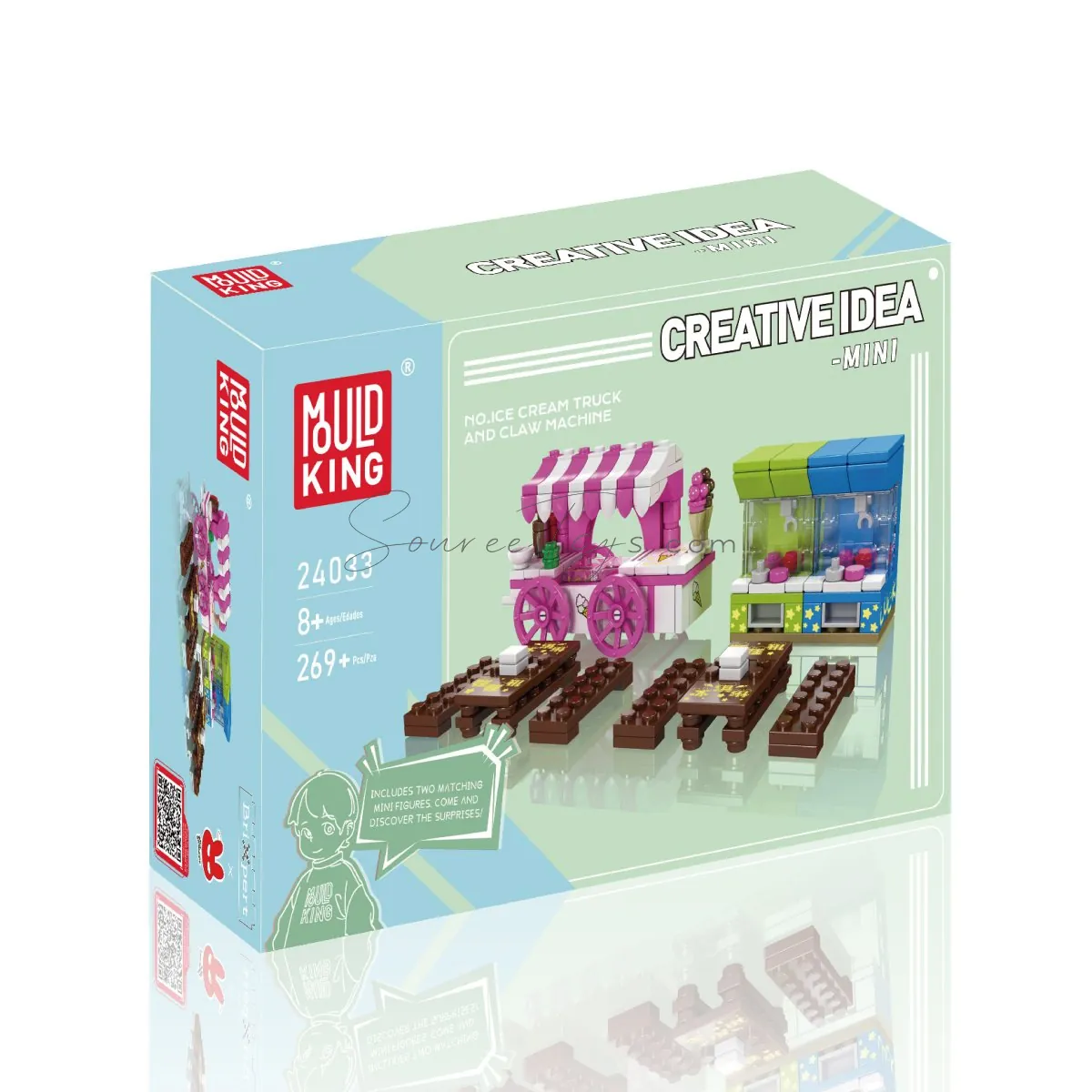 DIY Assembly Building Blocks Ice Cream Truck and Claw Machine
