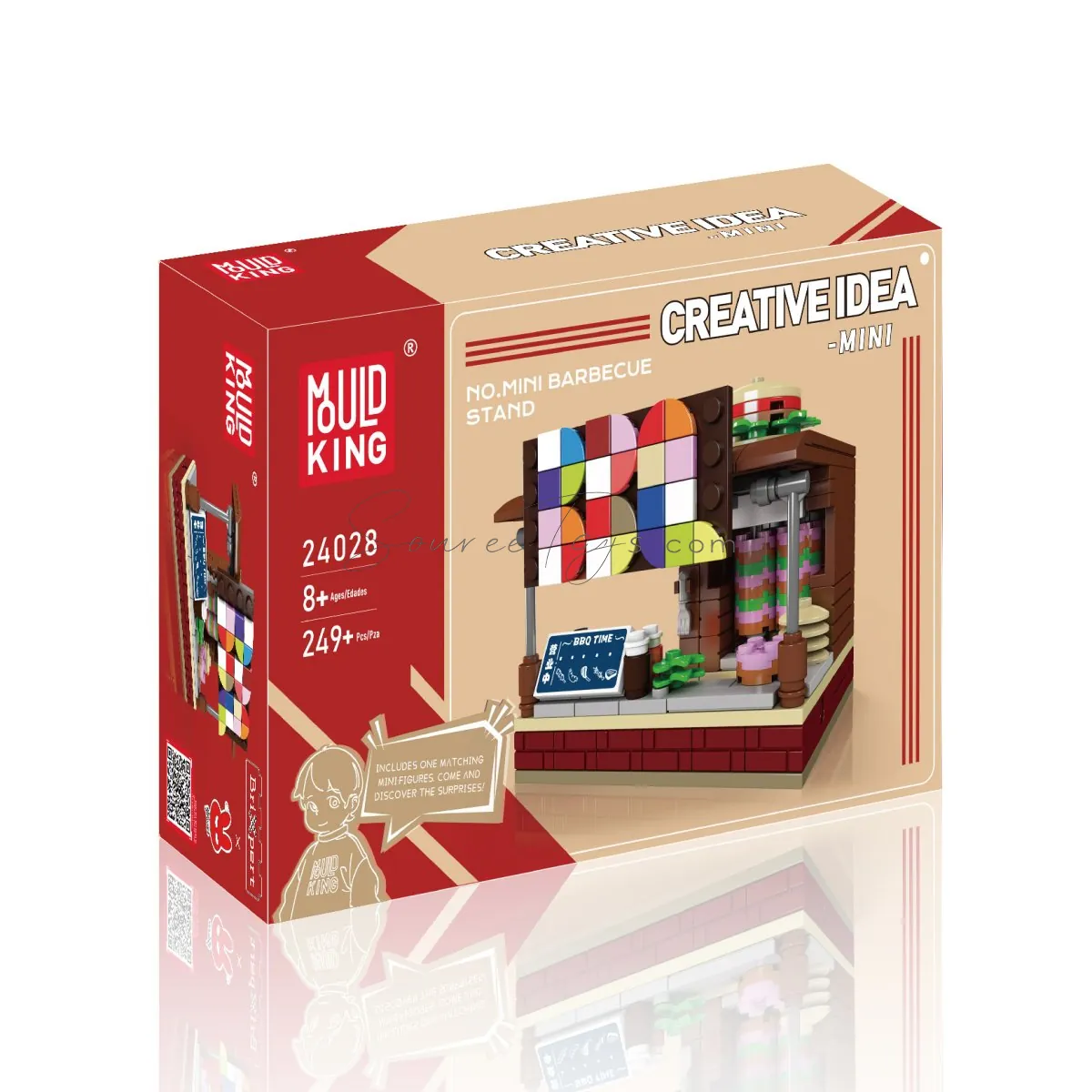DIY Assembly Building Blocks Barbecue Stand DIY Assembly Building Blocks Barbecue Stand