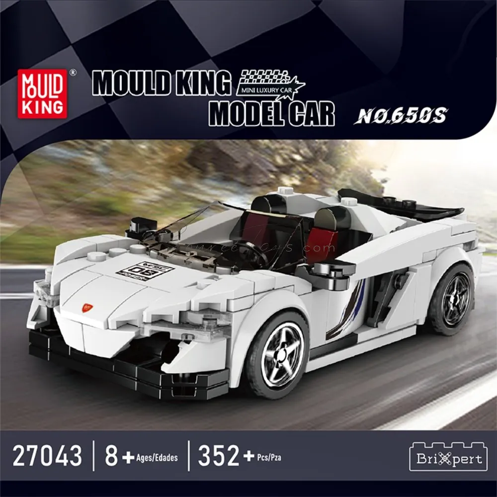 DIY Assembly Building Blocks 650S Sports Car with 8-Grid Display Case Set DIY Assembly Building Blocks 650S Sports Car with 8-Grid Display Case Set