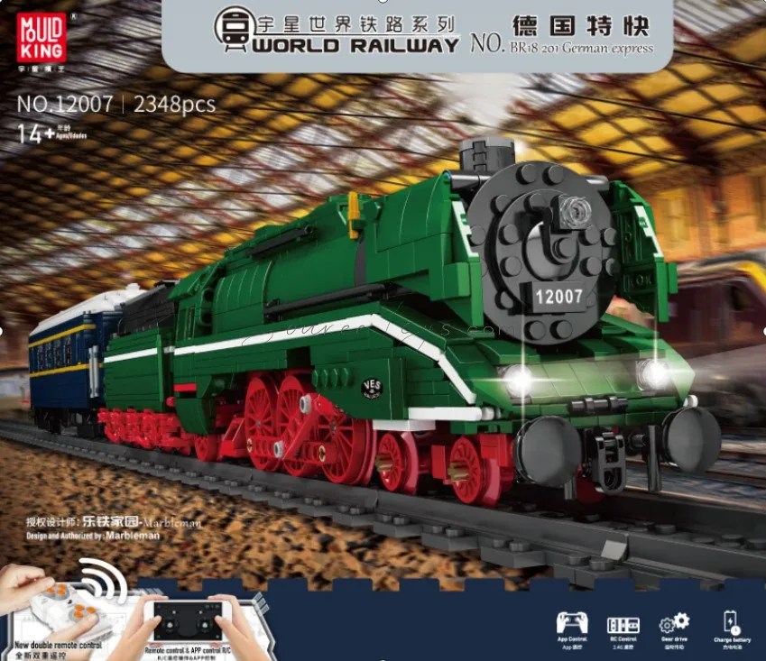 DIY Assembly Building Blocks High-Speed Train with APP Control DIY Assembly Building Blocks High-Speed Train with APP Control