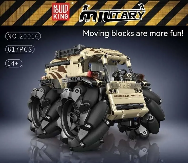 DIY Building Blocks All-Terrain Mecanum Wheel Car (Electric Version) DIY Building Blocks All-Terrain Mecanum Wheel Car (Electric Version)