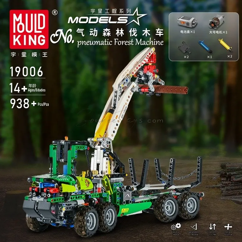 Pneumatic Logging Truck Building Set (938+ pcs) English Version Pneumatic Logging Truck Building Set (938+ pcs) English Version