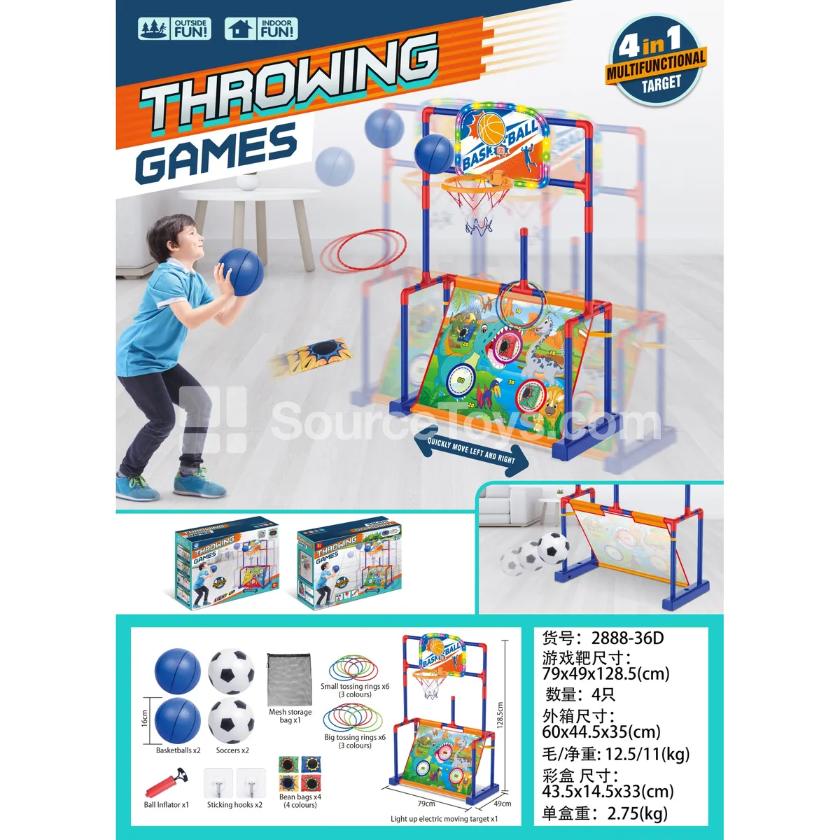 Moving Light Basketball Target
