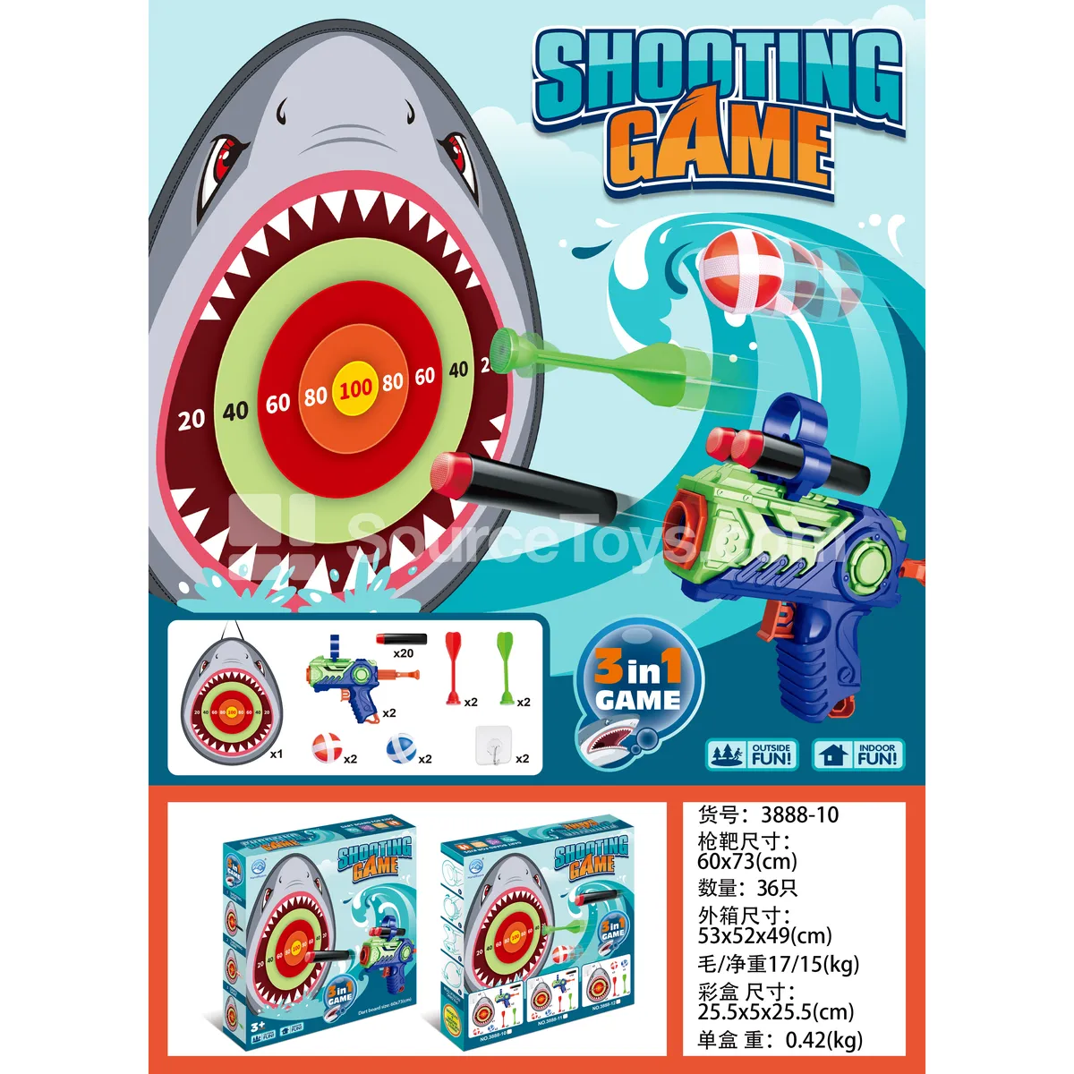 Shark Dart Board