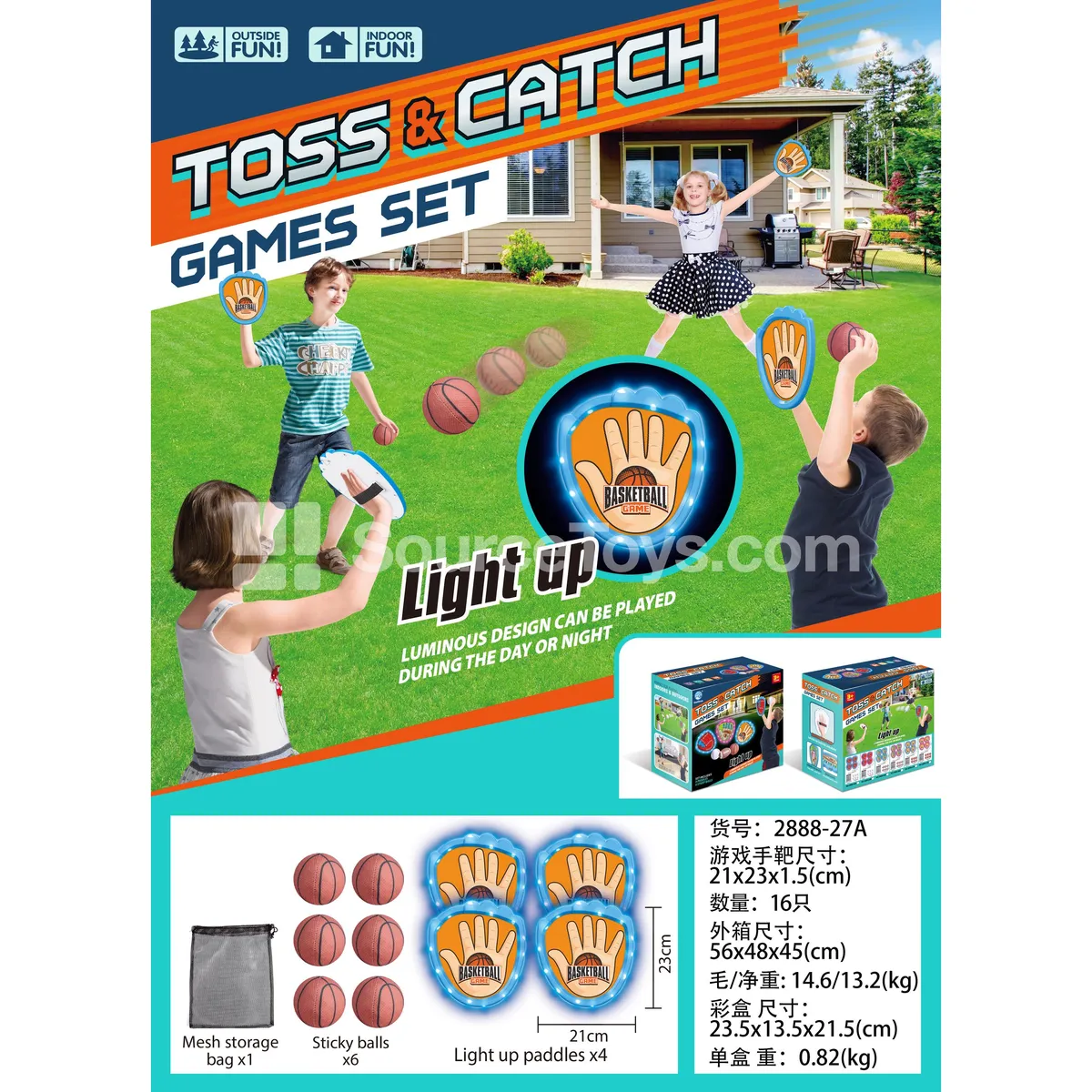 Light-up Blue Punching Target (6 Basketballs) Sports Outdoor