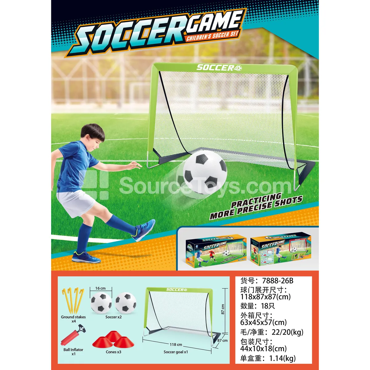 Green Single-Goal Soccer Goal (White Net) Green Single-Goal Soccer Goal (White Net)