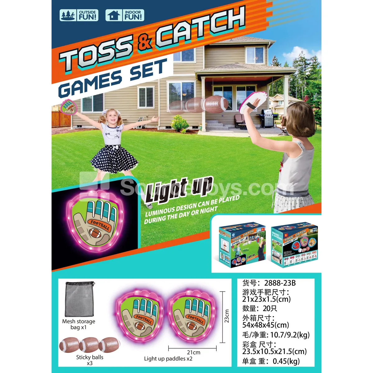 Red Hand Target (3 Rugby Balls) Sports Outdoor