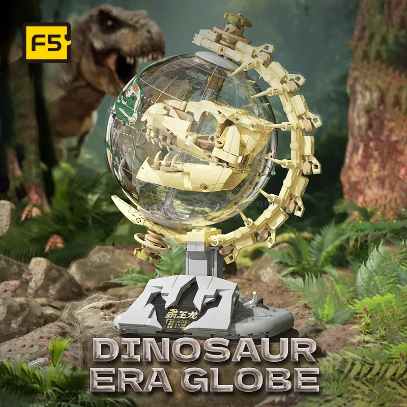 DIY Educational Building Blocks Globe Dinosaur Era DIY Educational Building Blocks Globe Dinosaur Era
