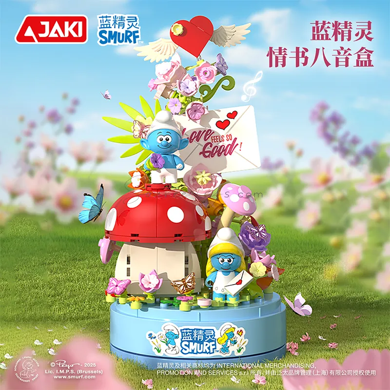 Smurf Love Letter Music Box Smurf Love Letter Music Box
