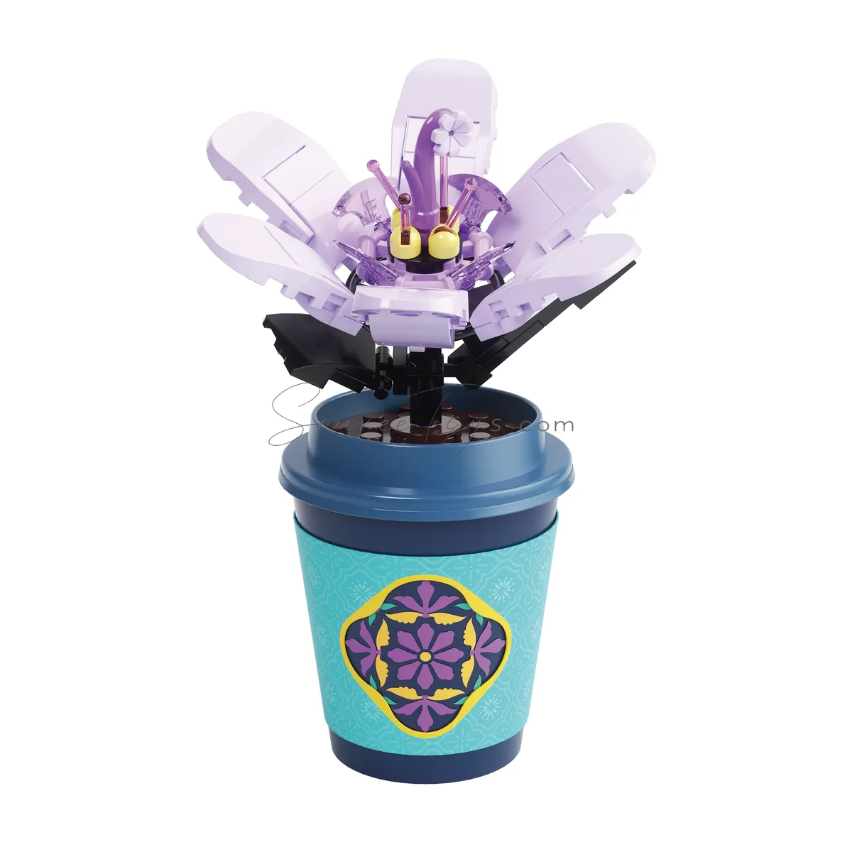 DIY Educational Building Blocks Chinese Vase Lily DIY Educational Building Blocks Chinese Vase Lily